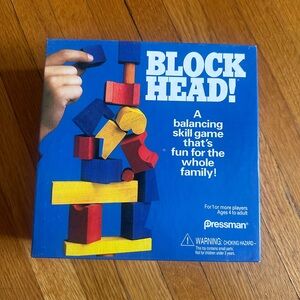 1992 Block Head game by Pressman Toys